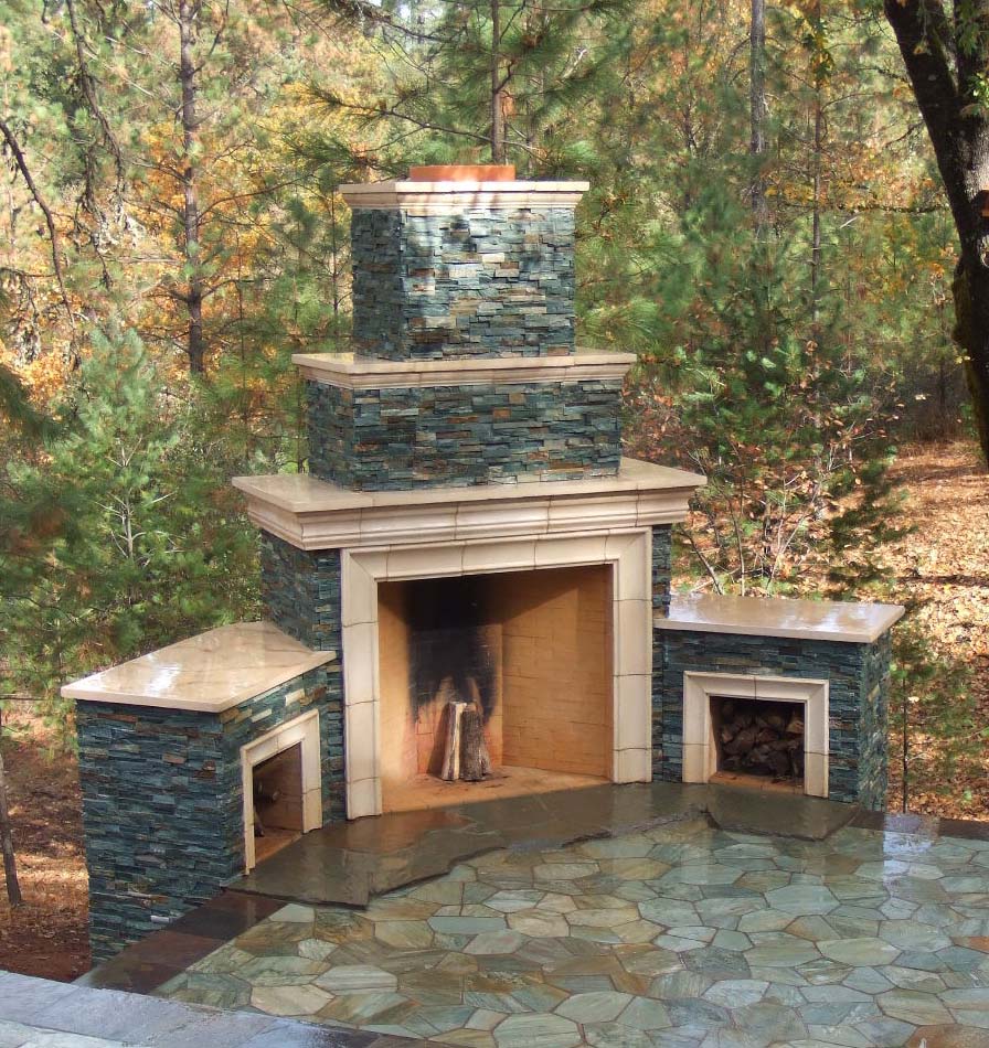 Rumford Outdoor Fireplace